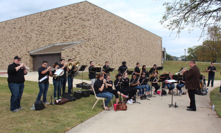 Pep Band at Homecoming