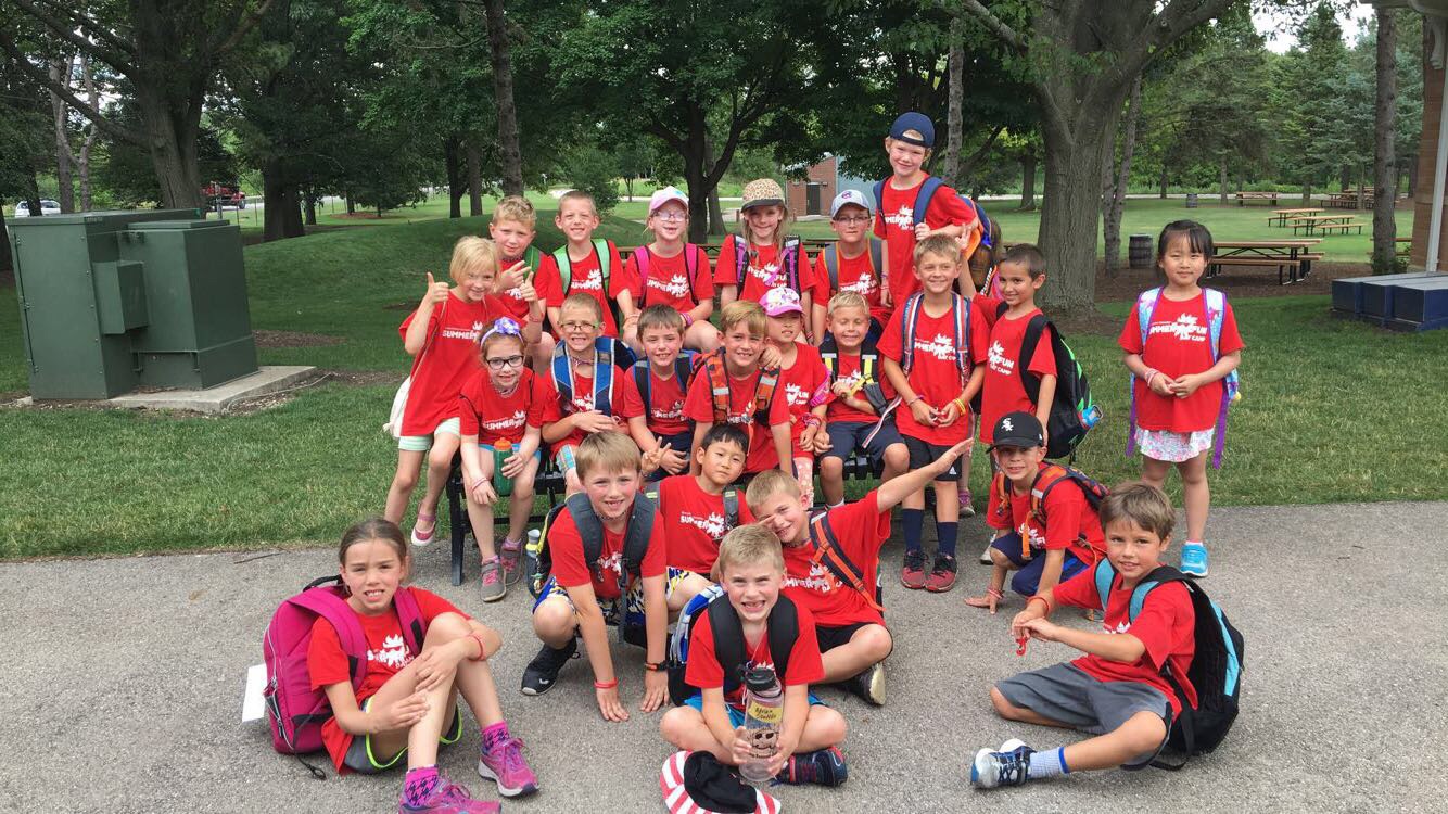 summer camp group shot