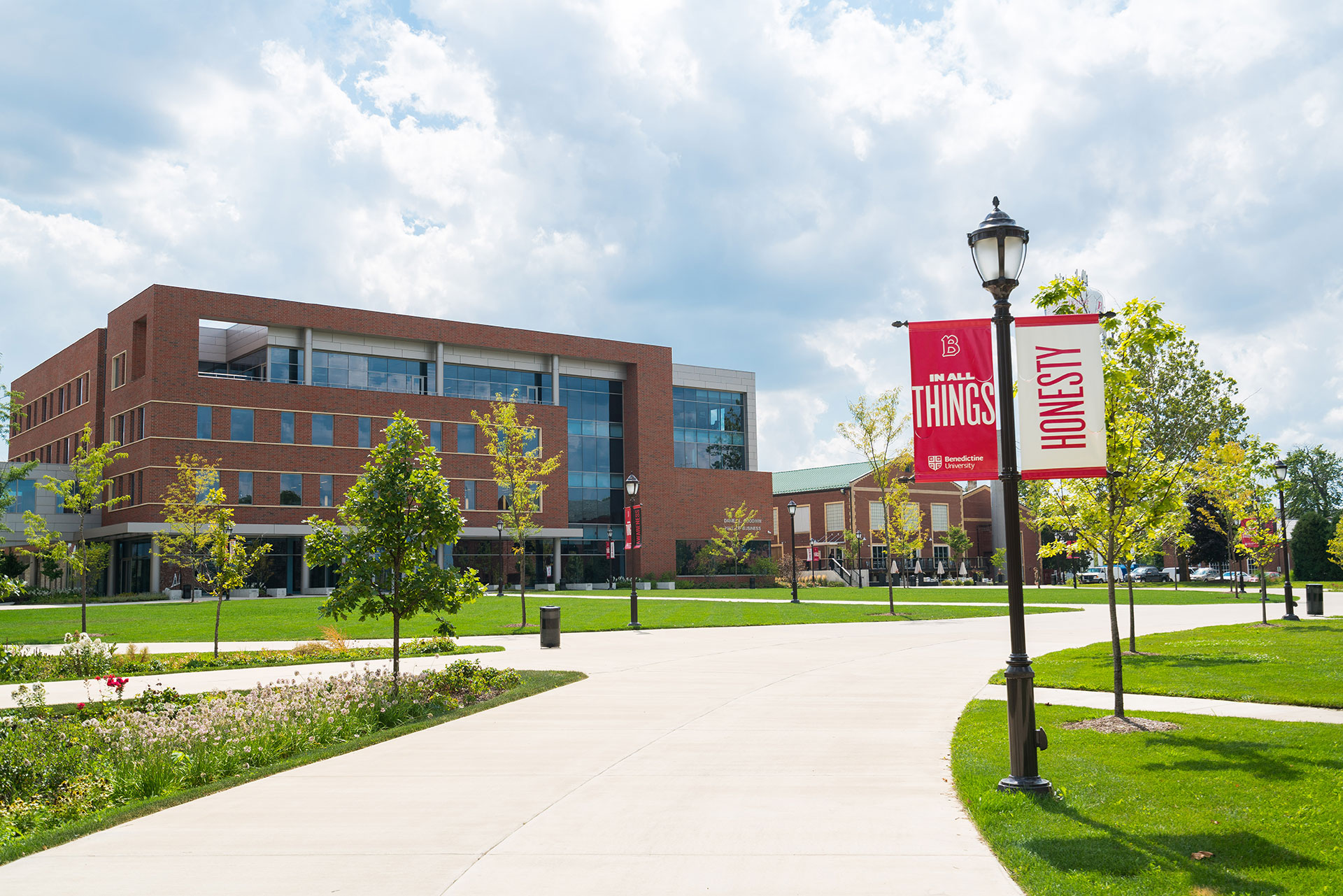 quad view of Goodwin School of Business
