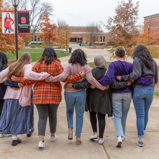 student supporting each other
