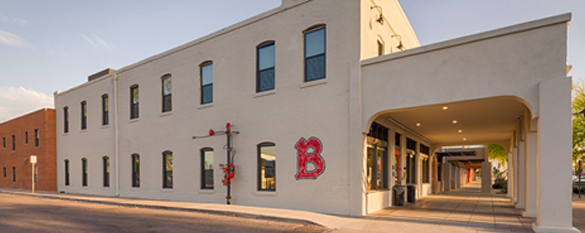 Street view of Alhambra Hall on Mesa campus