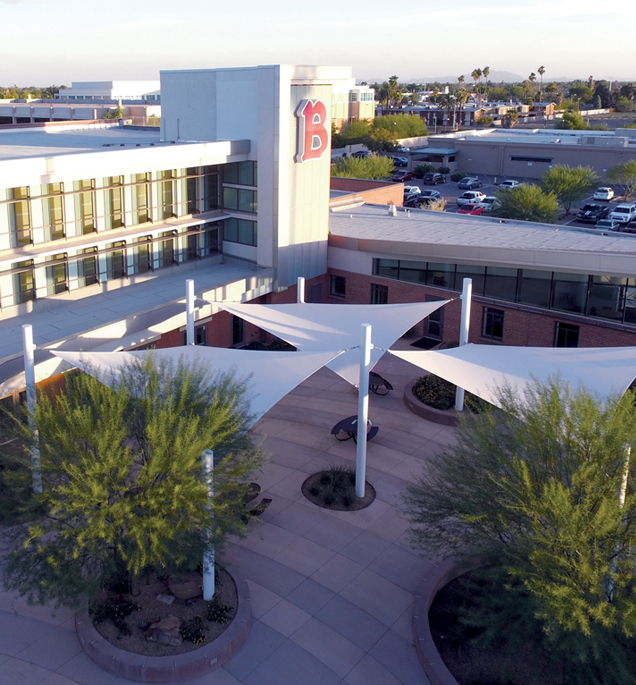 Gillett Hall on Benedictine University Mesa's campus; Admitted Freshmen