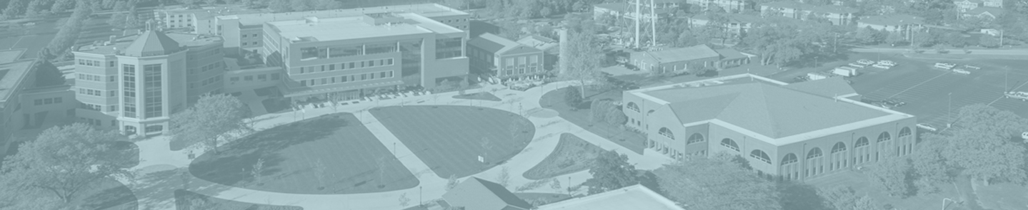 Aerial view of Lisle campus with blue tint on top of it
