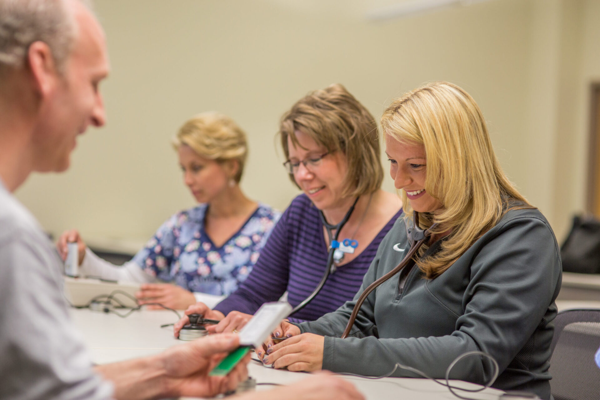 nursing, students, adult students, stethoscope