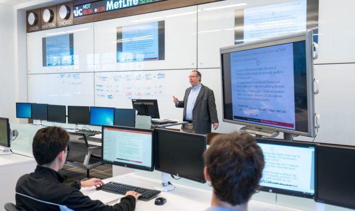 Business class in the trade lab