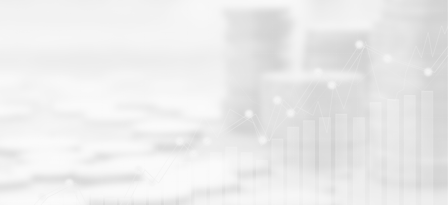 blurred background images of coins stacked up and a faded graph, image has a heavy white overlay; finance