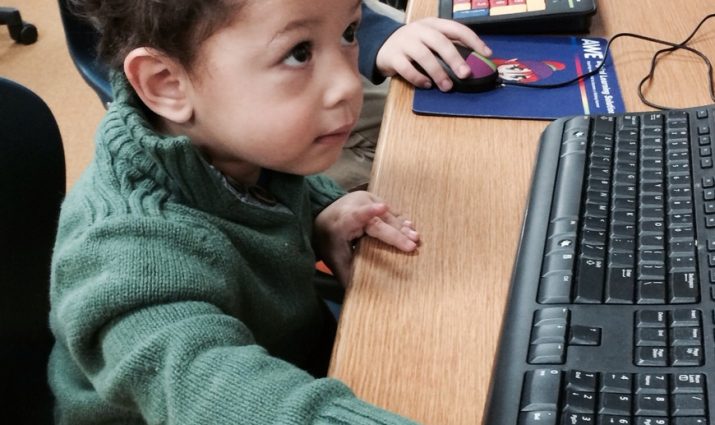 child on computer