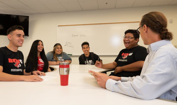 Mesa, Professor, spanish, teaching a class, classroom