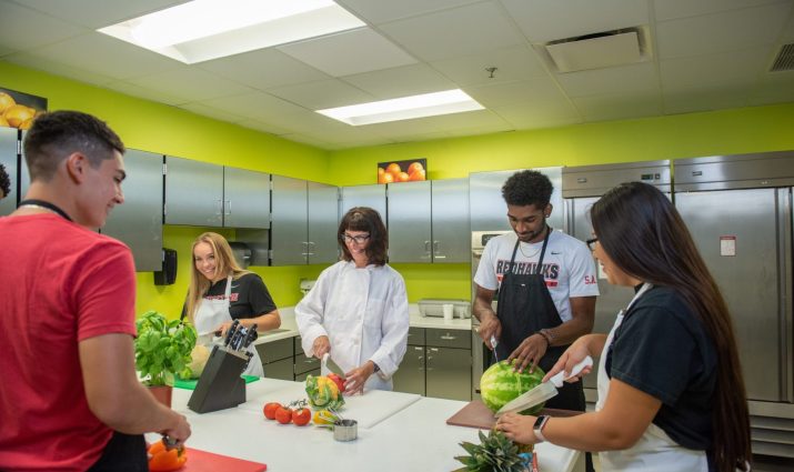Mesa, health sciences, nutrition, cooking, student demo