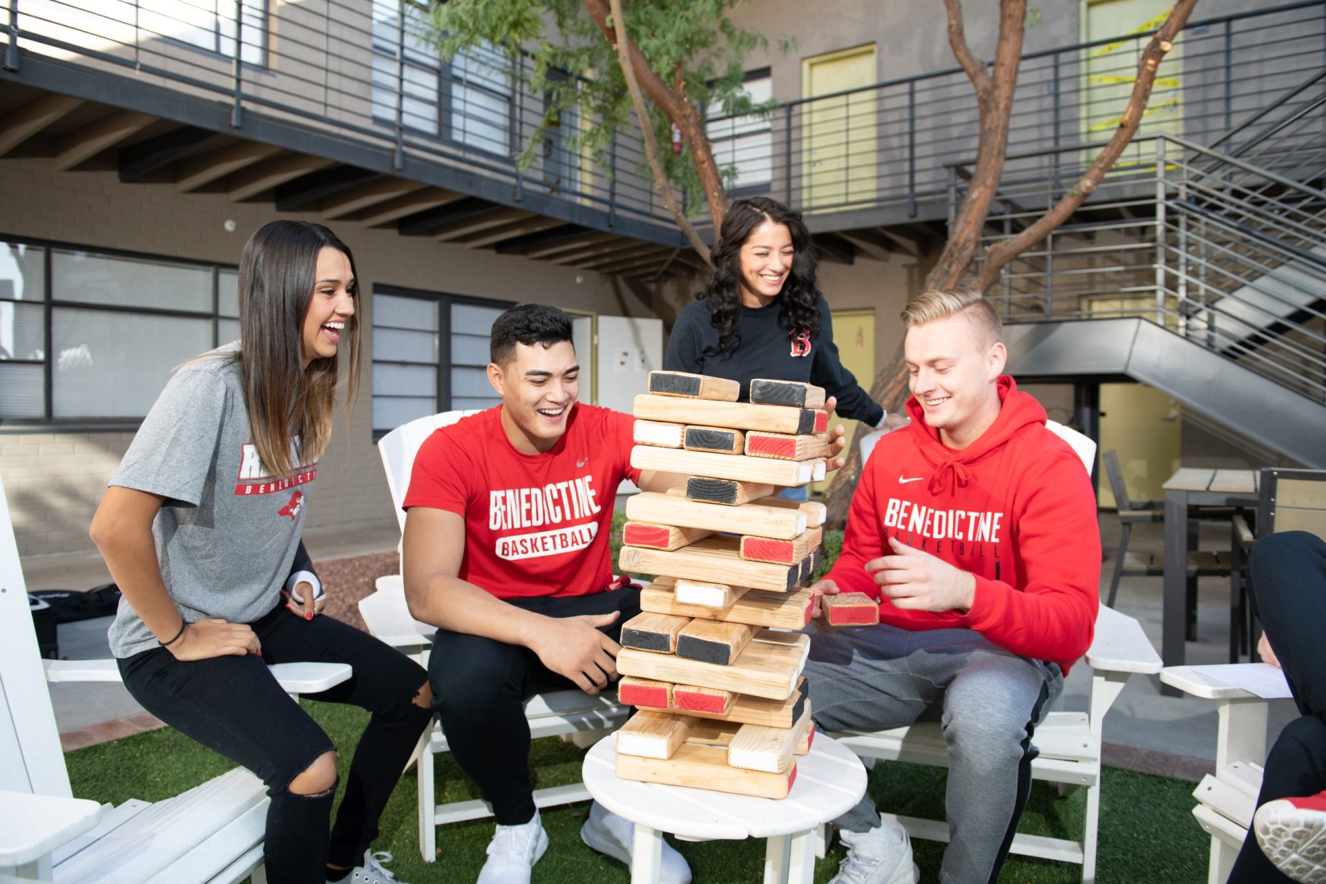 mesa, student life, students playing games,
