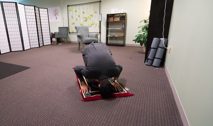 campus ministry, interfaith room, prayer, Muslim