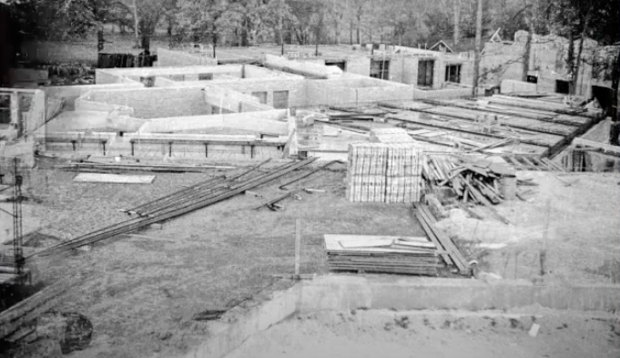 construction site of buildings going up