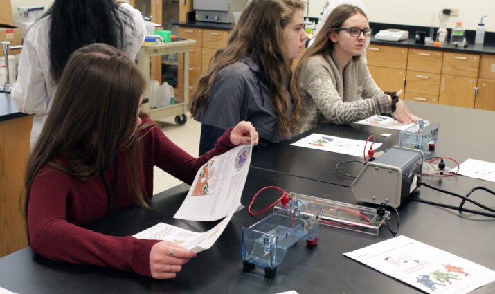 female engineering science students