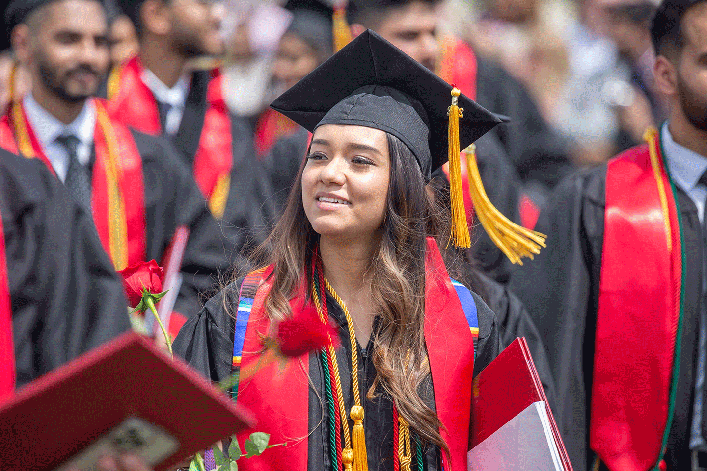 female student at Commencement 2022