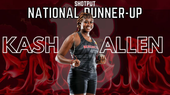 Kash Allen - National Runner-Up in Shotput in the NCAA finals