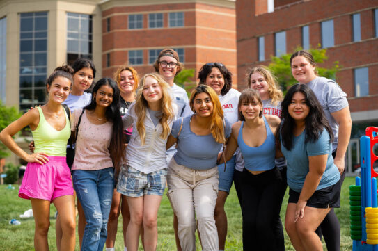 Campus experience, group during Ben Beginngings
