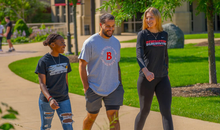 Transfer students on campus