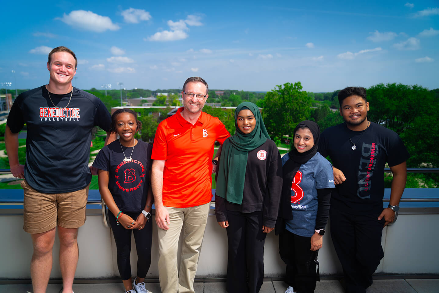 Dr. Foy with students