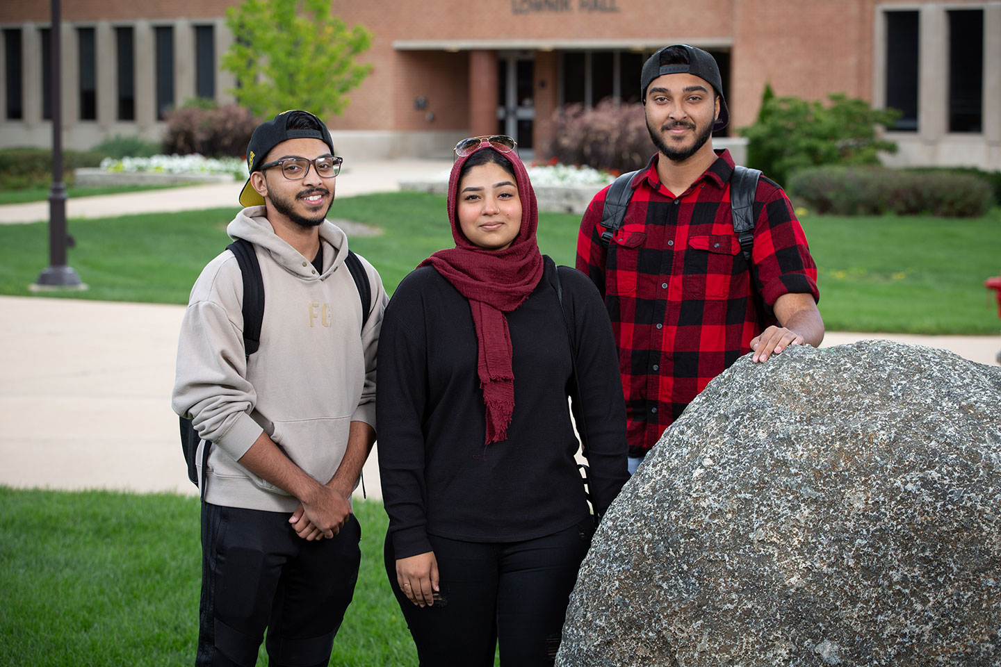 students together on quad