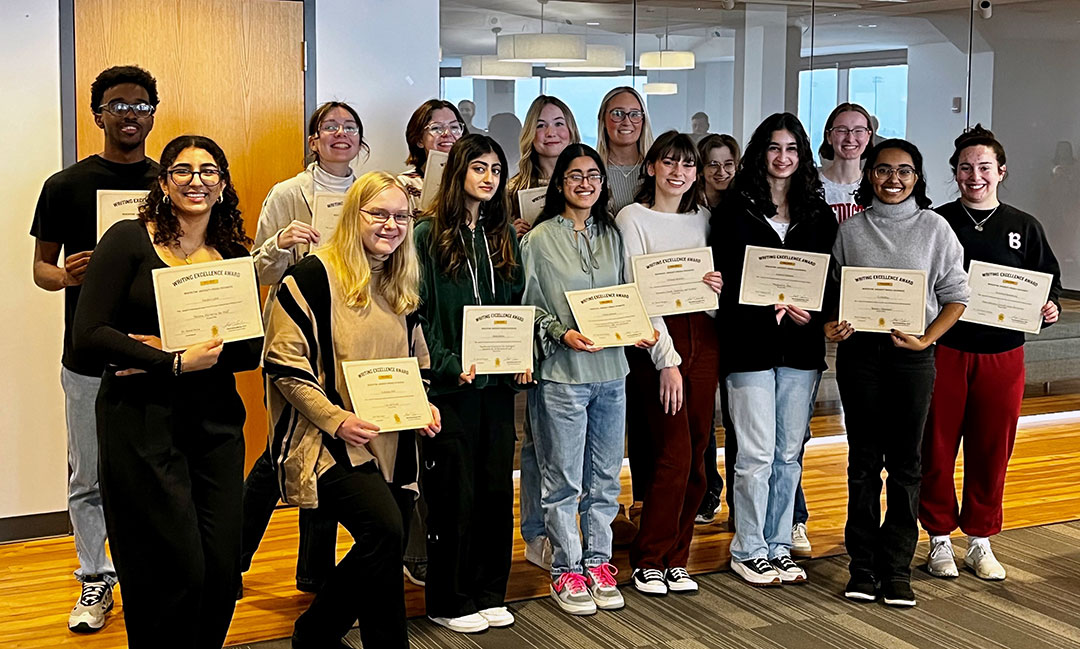 Writing Excellence Award Recipients - Fall 2023