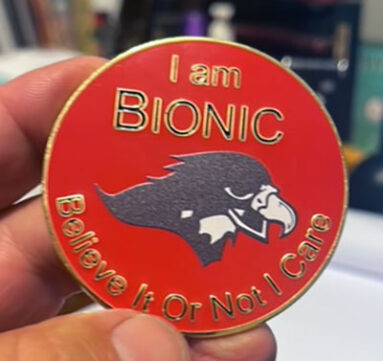 Redhawk I am bionic medallion 